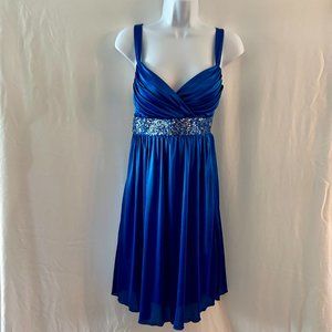 My Michelle Royal Blue Size S Embellished Prom/Party Dress